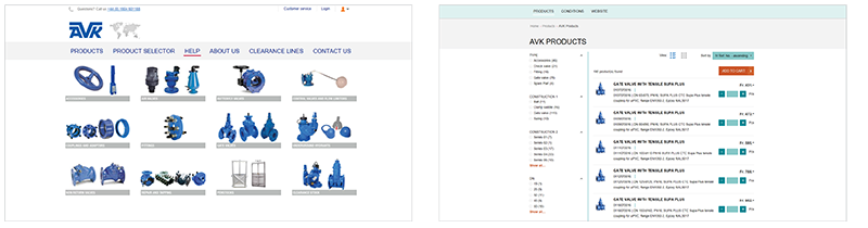 Perfion PIM leverer produktinformationer direkte til to webshops, shop.ch.interapp.net  og shop.avkuk.co.uk, begge baseret på Sana Commerce-platformen